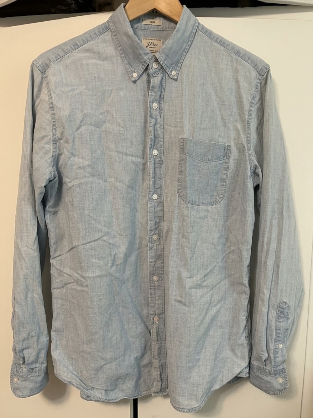 J. Crew Light Blue Button-Up Oxford Shirt